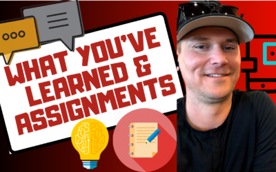 What You’ve Learned & Assignments